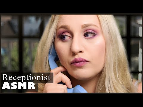 ASMR Receptionist Helps You | Typing, Whispers, Writing