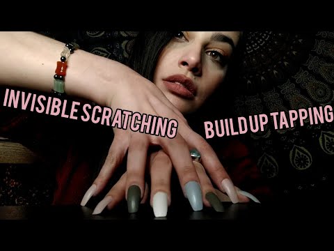 Fast Aggressive ASMR - Invisible Scratching on Salt Lamp / Build Up Tapping on Table (For Lee)