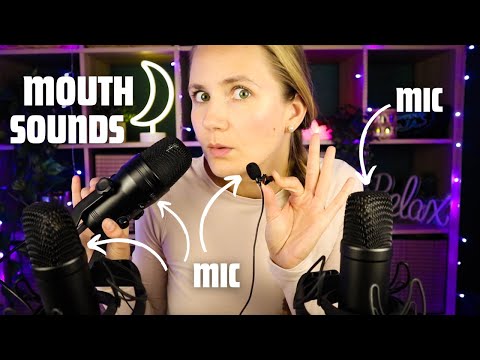 ASMR 100% Sensitive Mouth Sounds with 3 Different Microphones
