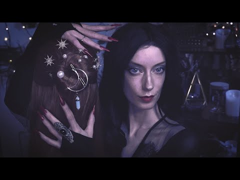 ASMR Morticia Addams Styles Your Hair (Getting Wedding Ready!)🥀 Hair Brushing, Personal Attention 🕸️