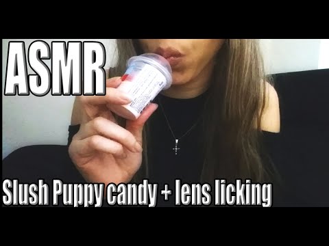 {ASMR} lollipop and lens licking