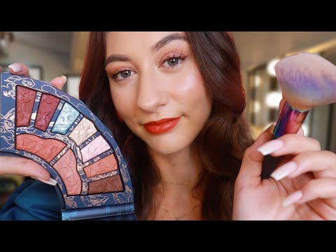ASMR Doing Your Makeup Roleplay for Sleep ~ layered sounds, whispering (ft. Florasis)
