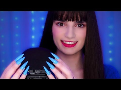 ASMR Mic Scratching 💙 Scratching Your Brain to Help You Sleep 😴 No Talking with Long Nails 1 HOUR 4K