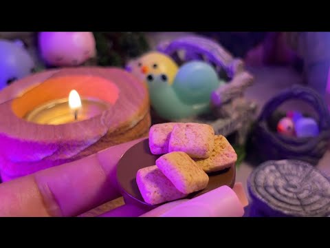 ASMR 😴 Sleepy Squishy Campfire Adventure🪵🌲 (S’mores, Story Time & Gentle Singing)