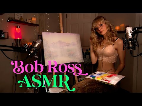 Bob Ross Painting ASMR 🍁 Fall Landscape and Chatting 🍃