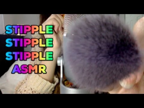 ASMR Stippling and Brushing Your Face (Positive Affirmations)