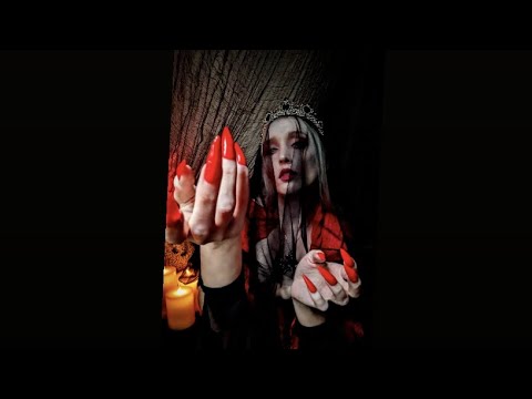 💋ASMR Vampire Roleplay 🥀🩸🍯oil massage⛈️rain and thunder sounds-fluffy mic⛈️👻✨HAPPY HALLOWEEN!!🎃✨