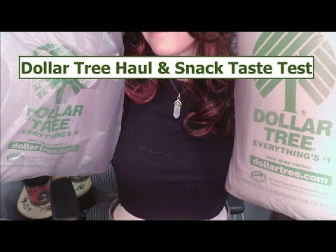 ASMR Dollar Tree Haul & Snack Taste Test. Whispered