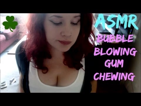 ASMR Delicious Gum Chewing and Bubble Blowing Sounds *Binaural*