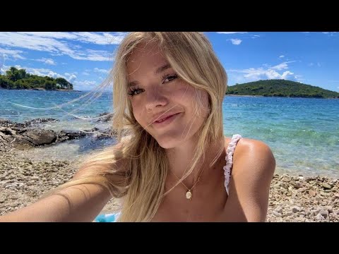 ASMR On The Beach In Croatia 🌺🌴🌊