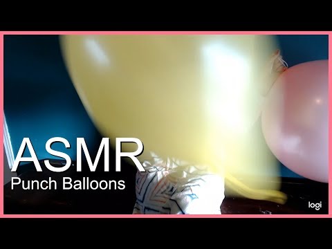 Balloons- Punch Balloons- blowing up, playing with and deflating punch balloons