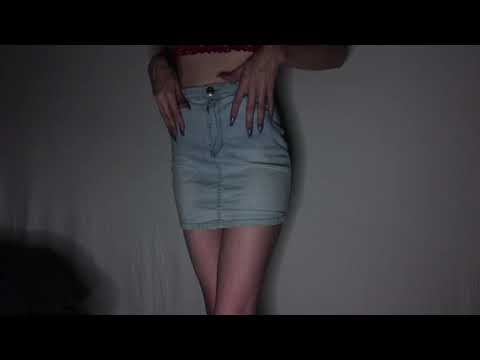 ASMR | denim skirt scratching | pocket sounds| no talking | lofi