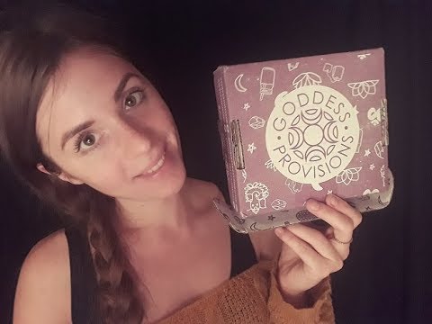 ASMR - relaxing unboxing Subscription Box Goddess Provision - whispered