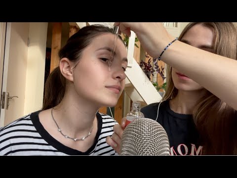 Asmr skin care with my sister ❤️