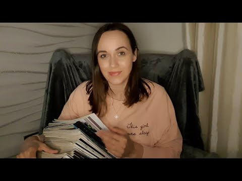 ASMR Magazine Counting, Arranging and Page Turning 📖 (1 hour +, soft spoken, paper sounds)