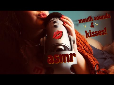 💋 lots of kisses + mouth sounds! 💋| ASMR (slow + fast)