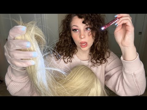 ASMR Hair Exam Lice Check And Removal (scalp examination roleplay)
