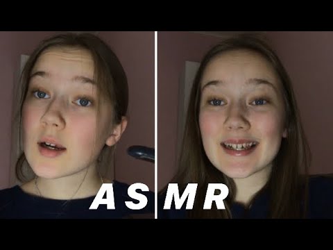 ASMR Brushing and Straightening My Hair + chit chat ♡