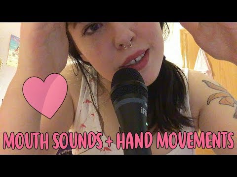 [Rena] ASMR Español - Mouth Sounds + Hands Movements [NO TALKING]