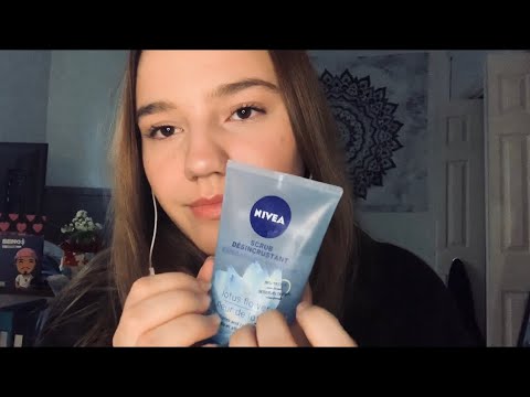 ASMR || Doing your night time skincare routine ||
