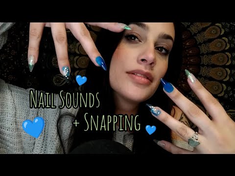 Fast ASMR Hand Sounds 💅 - Nail Clicking & Tapping Sounds, Finger Snapping, Flicking