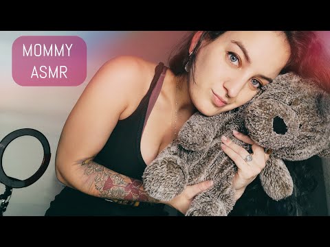 ASMR Mommy Snuggles & Cuddles | head massage, story, kisses, etc.