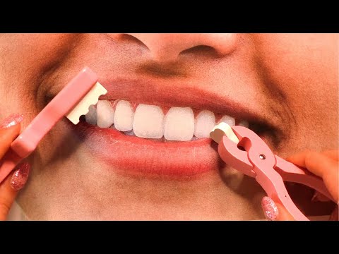 [ASMR] Wooden Teeth Cleaning