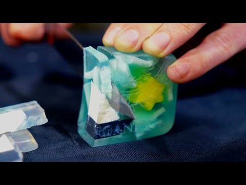 ASMR Glycerin soaps and puzzles