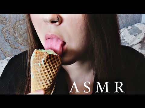 ASMR / Licking and Eating ice cream 😋 🍦 АСМР ликинг