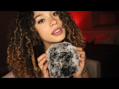 ASMR l Fluffy Mic Scratching & Soft Whispers