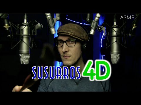[ASMR Español] SUSURROS 4D (Whispering + Tapping + Brushing) ✨🎧✨