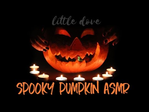 ASMR Halloween!!  Pumpkin fast tapping sounds + spoopy ambience