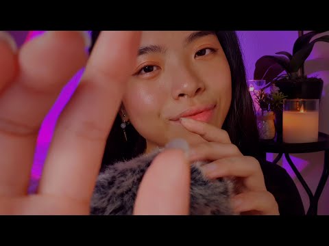 ASMR Slowly, Softly, Gently, Delicately 🧚🏻‍♀️ Fluffy Mic Touching & Hand Movements For Sleep