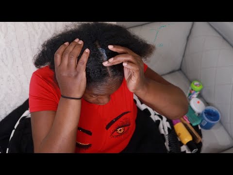 ASMR GREASING SCALP WITH BLUE MAGIC GREASE