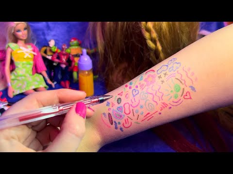 ASMR Your FIRST Tingle Experiences (Arm Doodling, Hairplay, Toys)