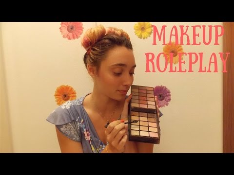 ASMR Friendly MakeUp Roleplay 💙 (Tapping, Mouth Sounds, Stipple)