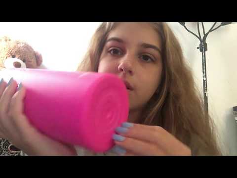 ASMR - mini haul and rambling - crinkles, tapping, scratching, liquid sounds