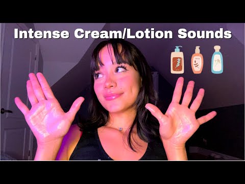 ASMR Intense Cream/ Lotion Sounds( New Popping Lotion 🤩)