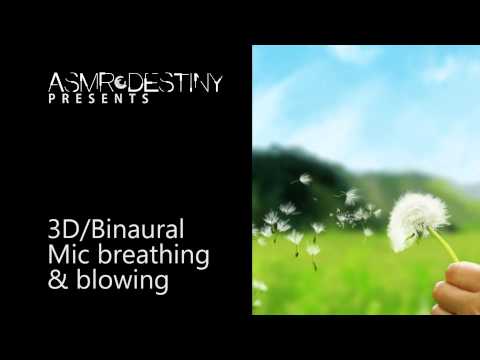 ASMR Mic Breathing & Blowing #1 ~ Sound Triggers (3D, binaural, ear-to-ear, sleep)