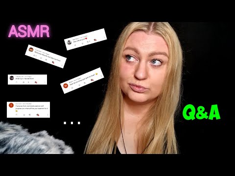 ASMR quick Q&A and GUM CHEWING (WHISPERING VOICE)