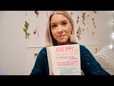 ASMR reading & writing my 2020 goals