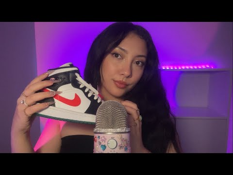 ASMR shoe tapping, spiders crawling up your back, energy rain, mic scratching