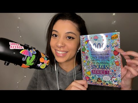 ASMR Sticky Stickers On Microphone (Sticky Sounds, Page Turning, Tapping, & MORE)