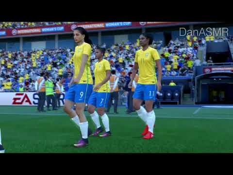 ASMR FIFA 17 gameplay futebol feminino BRA x EUA (Português / Portuguese)