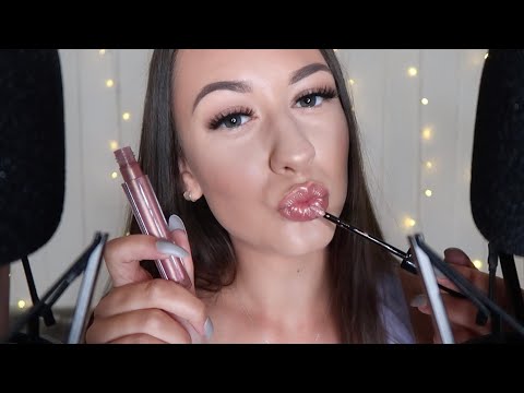 [ASMR] Tingly Mouth Sounds & Lipgloss Application 💕