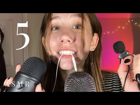 fast asmr with FIVE different microphones!