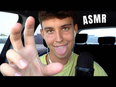 ASMR | Fast Unpredictable Mouth Sounds [WET/DRY] w-Visual Hand Movements