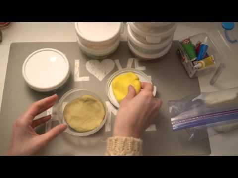 ASMR Molding Gluten-Free Elastic Supersoft Homemade Play Doh | Whispering