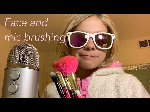 Brushing the mic and your face ASMR