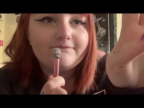 ASMR • Testing new little mic / Mouth sounds / Inaudible whispers & mic brushing